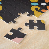 Abstract geometrisch: naadloze  textuur legpuzzel (Zijkant)
