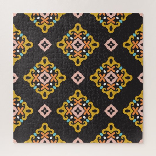 Abstract geometrisch: naadloze  textuur legpuzzel (Verticaal)