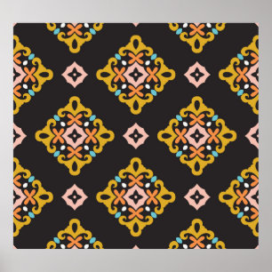 Abstract geometrisch: naadloze  textuur poster
