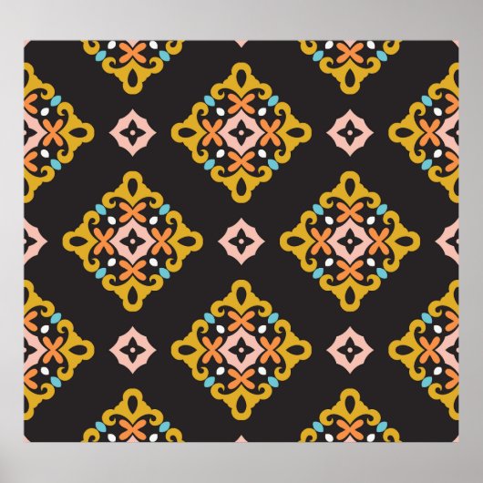 Abstract geometrisch: naadloze textuur poster (Voorkant)