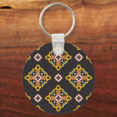 Abstract geometrisch: naadloze  textuur sleutelhanger (Voorkant)