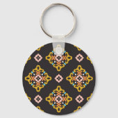 Abstract geometrisch: naadloze  textuur sleutelhanger (Achterkant)