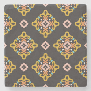 Abstract geometrisch: naadloze textuur stenen onderzetter