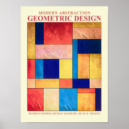 Abstract geometrisch Nr. 2 Poster