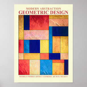 Abstract geometrisch Nr. 2 Poster