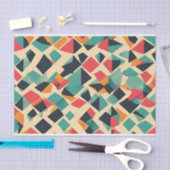 Abstract geometrisch onderbroken patroon tissuepapier (Craft)