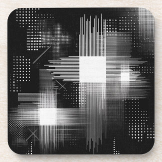Abstract geometrisch ontwerp bier onderzetter