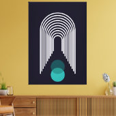 Abstract geometrisch ontwerp canvas afdruk (Insitu (Woonkamer))