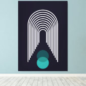 Abstract geometrisch ontwerp canvas afdruk (Insitu (Houten vloer))