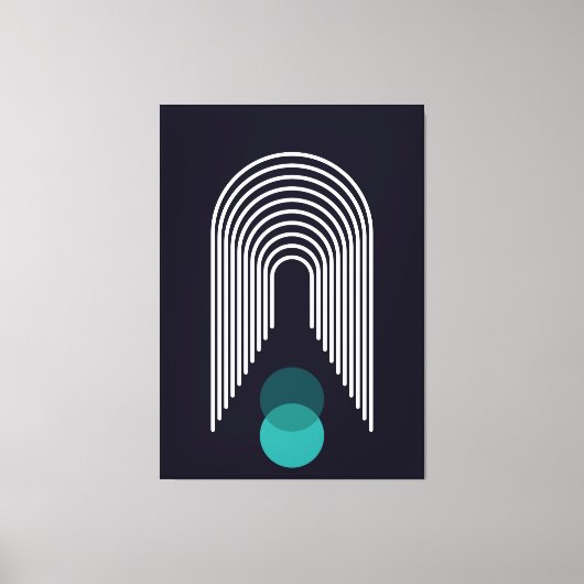 Abstract geometrisch ontwerp canvas afdruk (Voorkant)