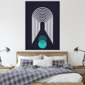 Abstract geometrisch ontwerp canvas afdruk (Insitu (Slaapkamer))