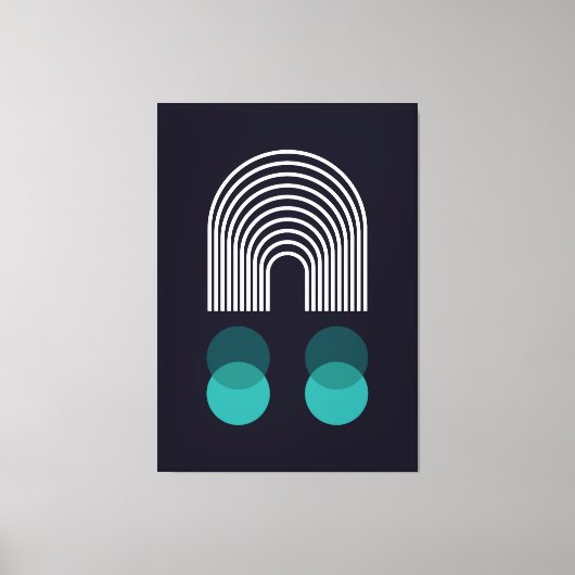 Abstract geometrisch ontwerp canvas afdruk (Voorkant)