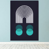 Abstract geometrisch ontwerp canvas afdruk (Insitu (Houten vloer))