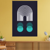 Abstract geometrisch ontwerp canvas afdruk (Insitu (Woonkamer))