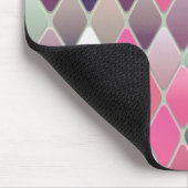 Abstract geometrisch ontwerp driehoekige vormen muismat (Hoek)