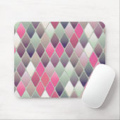 Abstract geometrisch ontwerp driehoekige vormen muismat (Met muis)