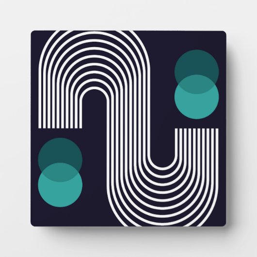 Abstract geometrisch ontwerp fotoplaat (Voorkant)