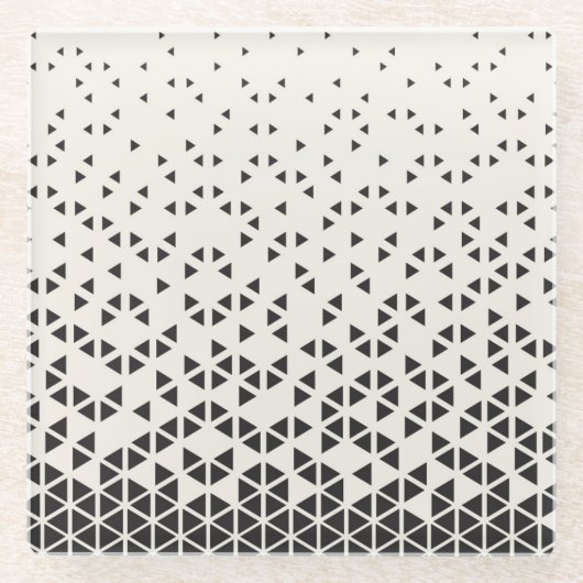 Abstract geometrisch ontwerp glazen onderzetter (Voorkant)