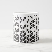 Abstract geometrisch ontwerp grote koffiekop (Voorkant)