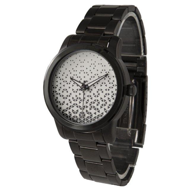 Abstract geometrisch ontwerp horloge (Gekanteld)