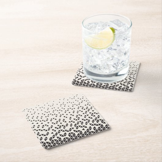 Abstract geometrisch ontwerp kartonnen onderzetters (Insitu)