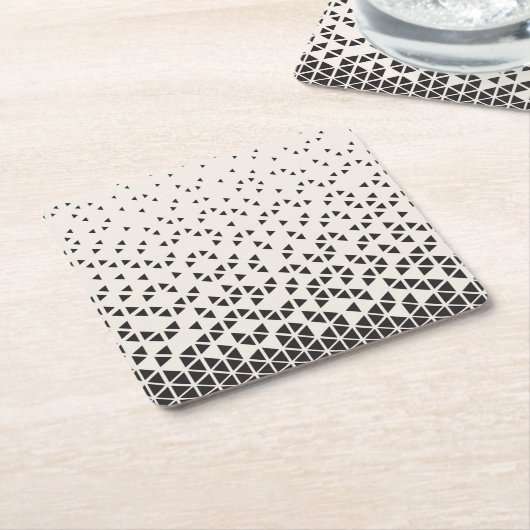 Abstract geometrisch ontwerp kartonnen onderzetters (Schuin)