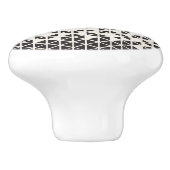 Abstract geometrisch ontwerp keramische knop (Zijkant)