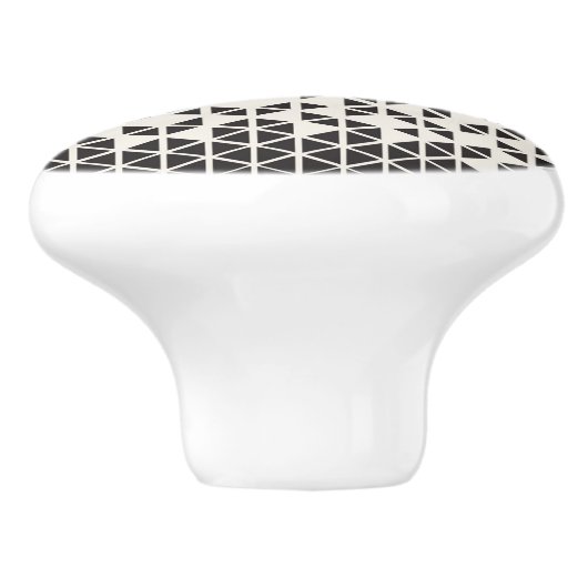 Abstract geometrisch ontwerp keramische knop (Zijkant)