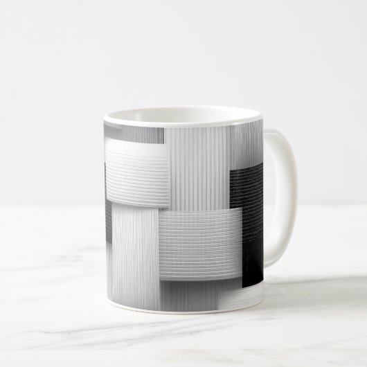 Abstract geometrisch ontwerp koffiemok (Voorkant rechts)