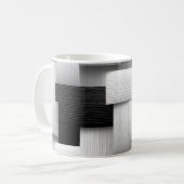 Abstract geometrisch ontwerp koffiemok (Voorkant links)