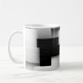 Abstract geometrisch ontwerp koffiemok (Links)