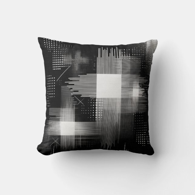Abstract geometrisch ontwerp kussen (Voorkant)