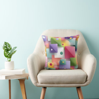 Abstract geometrisch ontwerp kussen