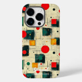 Abstract geometrisch ontwerp met aangepaste naam Case-Mate iPhone case (Achterkant)