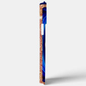Abstract geometrisch ontwerp met blauw rood en gou Case-Mate iPhone case (Achterkant / Rechts)