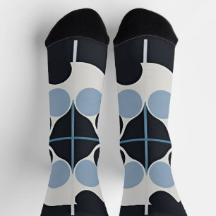 Abstract geometrisch ontwerp met cirkelvormige en  sokken