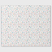 Abstract geometrisch ontwerp met lijnen en stippen cadeaupapier (Vlak)