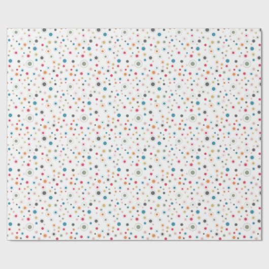 Abstract geometrisch ontwerp met lijnen en stippen cadeaupapier (Vlak)