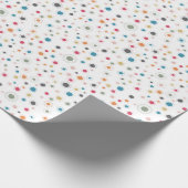 Abstract geometrisch ontwerp met lijnen en stippen cadeaupapier (Hoek)