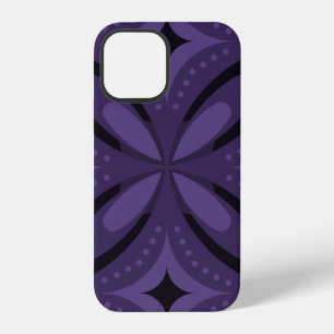 Abstract geometrisch ontwerp met vintage inspirati iPhone 12 hoesje