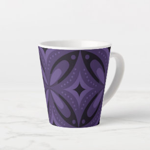 Abstract geometrisch ontwerp met vintage inspirati latte mok