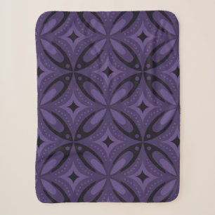 Abstract geometrisch ontwerp met vintage inspirati sherpa deken