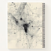 Abstract geometrisch ontwerp-Notitieboek Notitieboek (Achterkant)