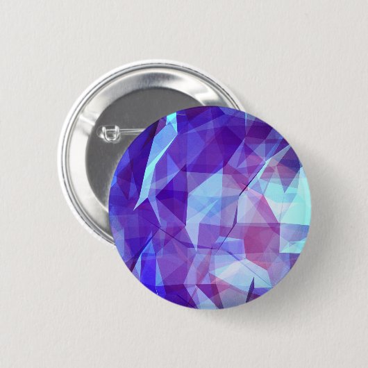 Abstract geometrisch ontwerp ronde button 5,7 cm (Voorkant /achterkant)