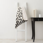 Abstract geometrisch ontwerp sherpa deken (In situ)