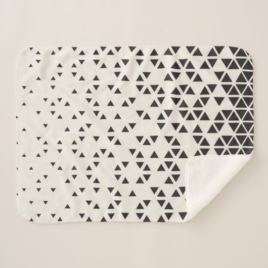 Abstract geometrisch ontwerp sherpa deken (Voorkant (horizontaal))