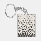 Abstract geometrisch ontwerp sleutelhanger (Voorkant Links)