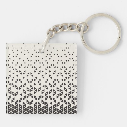 Abstract geometrisch ontwerp sleutelhanger (Achterkant)