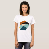 Abstract geometrisch ontwerp - vetgedrukte vormpat t-shirt (Voorkant volledig)