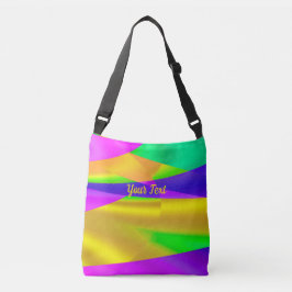 Abstract geometrisch ontwerp voor multi-Color Joy Crossbody Tas